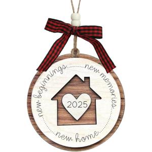 House Warming Gifts for New Home, 2025 Christmas Ornament New Home Essentials Housewariming Decor Gift Hanging Indoor Outdoor Decoration Stocking Stuffers for Teens(Christmas 2025)
