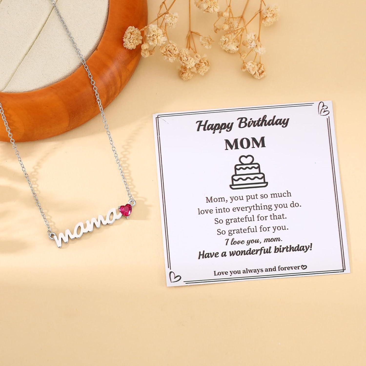 image:imageBtysun Birthday Gifts for Mom Birthstone Necklace for Mom 14K Gold Plated Mama Necklace Trendy Stocking Stuffers for Her Christmas Brithday Jewelry Gifts for Moms Mothers Mother in Law02aFebAmethyst