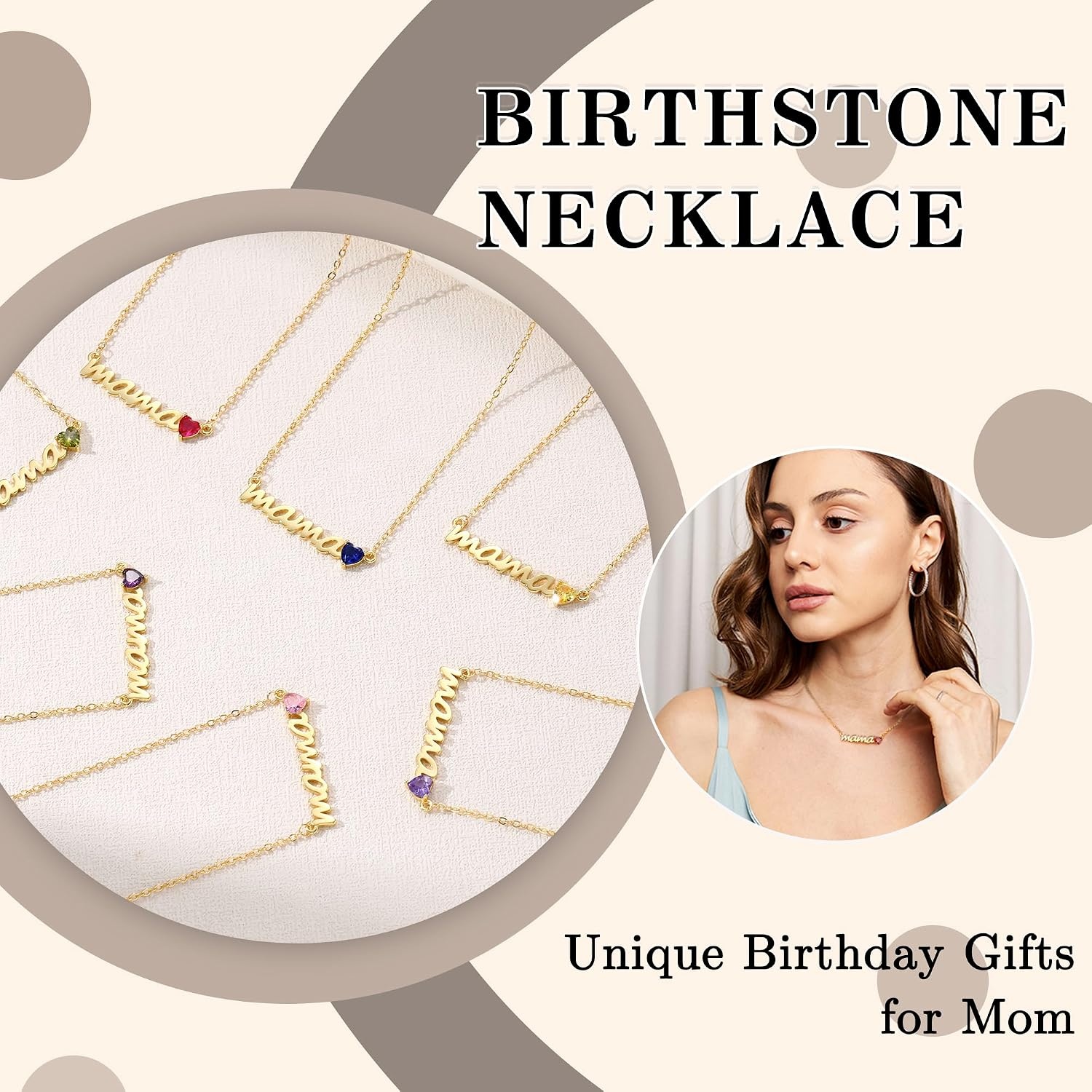 image:imageBtysun Birthday Gifts for Mom Birthstone Necklace for Mom 14K Gold Plated Mama Necklace Trendy Stocking Stuffers for Her Christmas Brithday Jewelry Gifts for Moms Mothers Mother in Law04AprCrystal