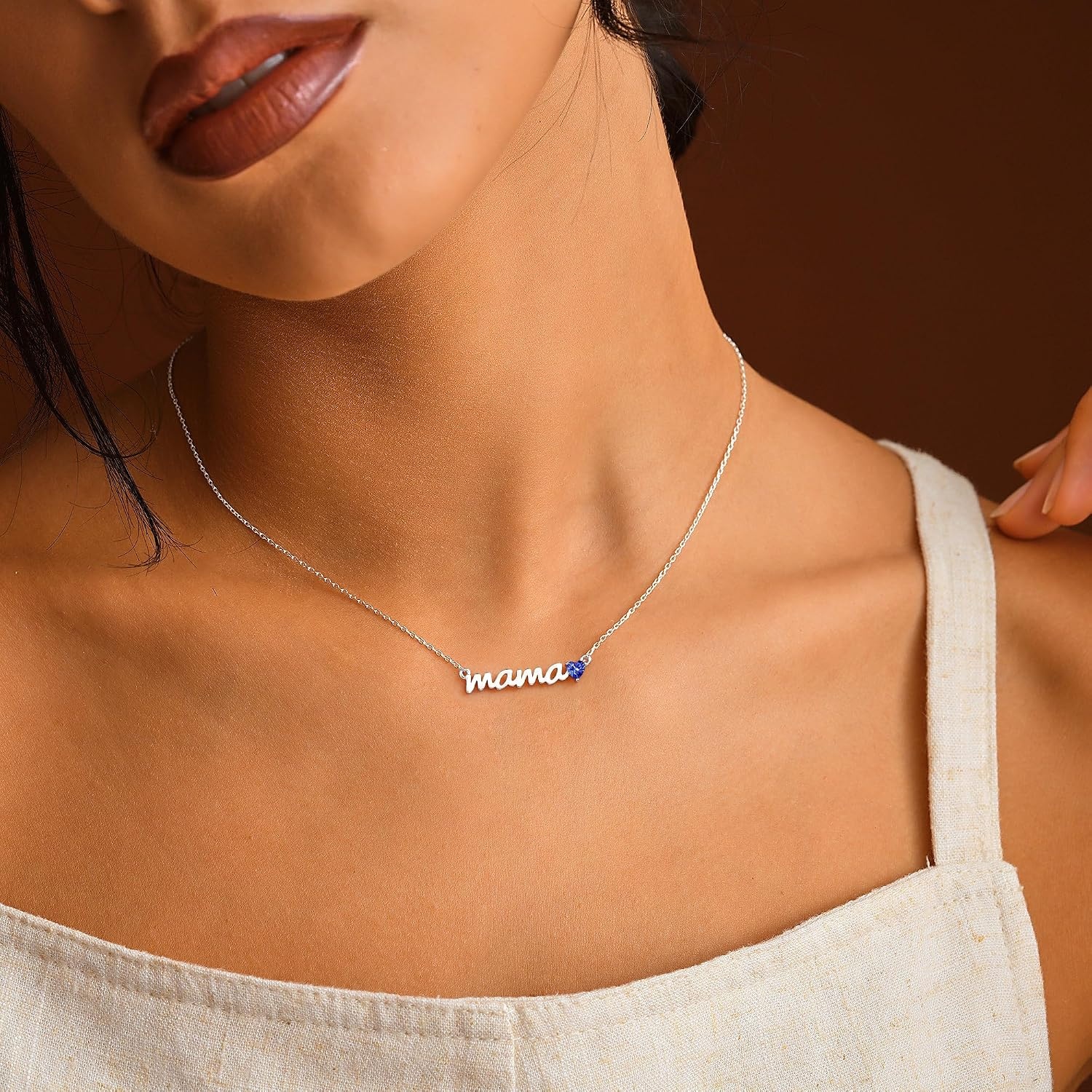 image:imageBtysun Birthday Gifts for Mom Birthstone Necklace for Mom 14K Gold Plated Mama Necklace Trendy Stocking Stuffers for Her Christmas Brithday Jewelry Gifts for Moms Mothers Mother in Law03aMarAquamarine