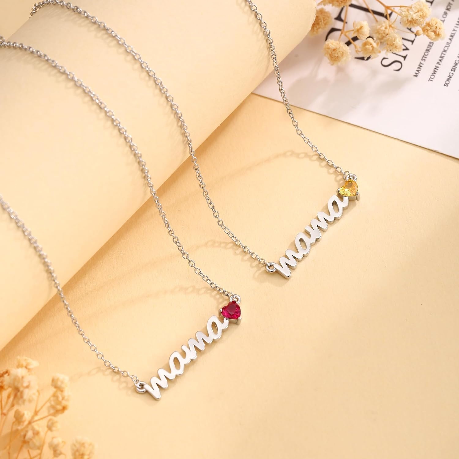 image:imageBtysun Birthday Gifts for Mom Birthstone Necklace for Mom 14K Gold Plated Mama Necklace Trendy Stocking Stuffers for Her Christmas Brithday Jewelry Gifts for Moms Mothers Mother in Law04aAprCrystal