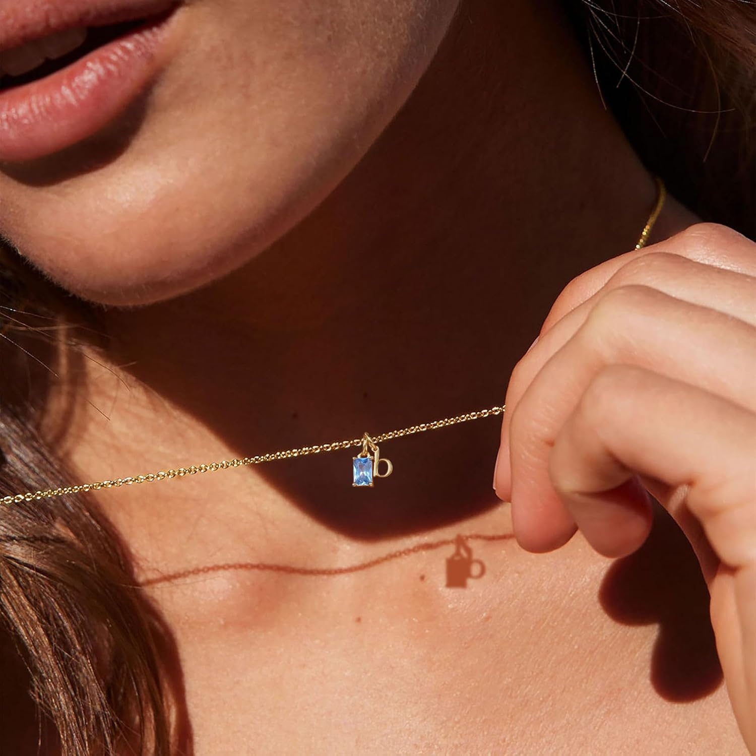 image:imageBtysun Birthstone Necklace for Women Birthday Gifts for Teen 14K Filled Gold Initial Necklace Initial AZ Birthstone Pendant Necklace Mom Birthday Gifts Valentines Day Gift for Girlfriend Her08AugPeridot