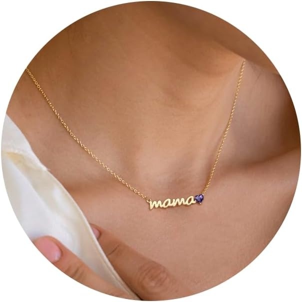 image:imageBtysun Birthday Gifts for Mom Birthstone Necklace for Mom 14K Gold Plated Mama Necklace Trendy Stocking Stuffers for Her Christmas Brithday Jewelry Gifts for Moms Mothers Mother in Law02FebAmethyst